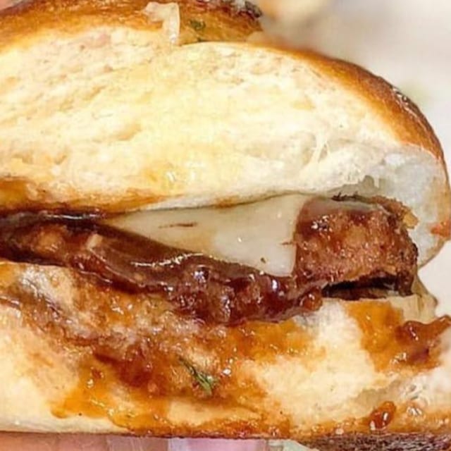 BBQ Chicken Garlic Knot Slider.